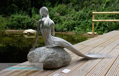 Figure sculptures stainless steel