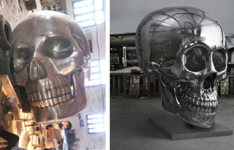 Skull sculpture