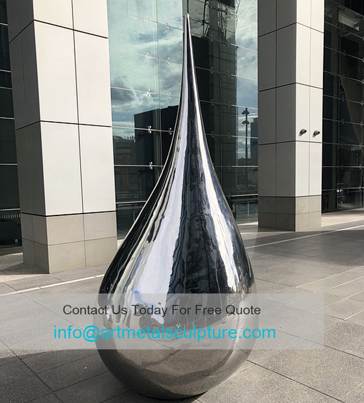 Drop stainless steel sculpture