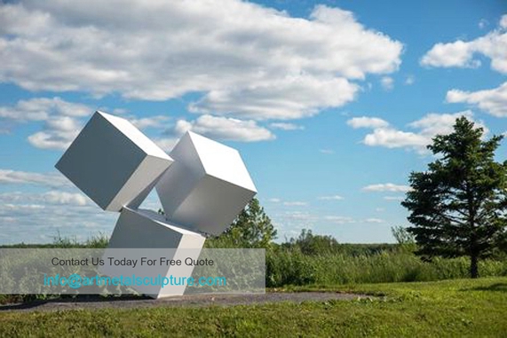 Municipal Superimposed cube Public art sculpture