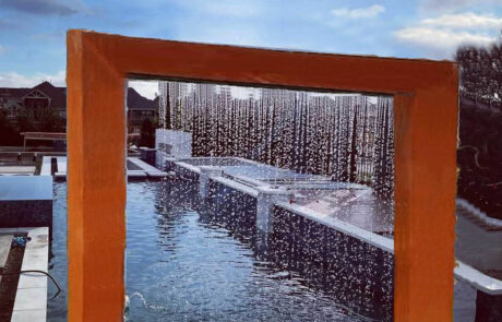 Modern popular style Art corten steel fountain sculpture