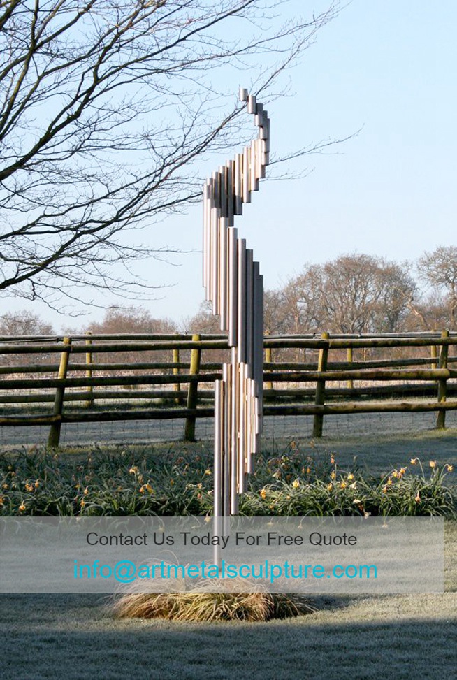 Stainless steel tube sculpture