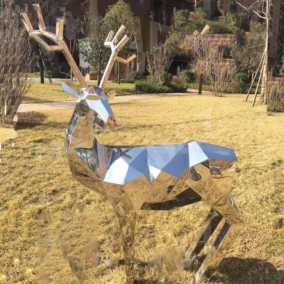 deer statue in matel