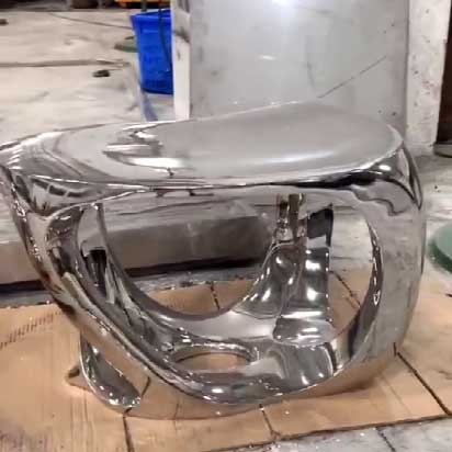 Mirror table sculpture