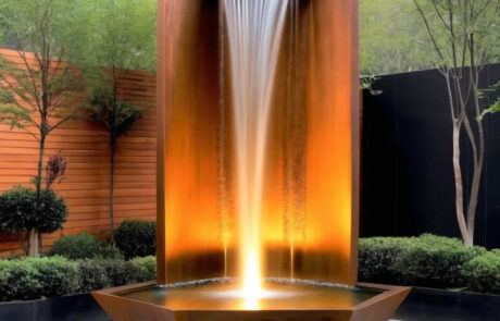2023 Aongking Garden Corten Steel Water Feature Outdoor Fountain