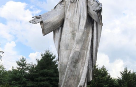 large outdoor Stainless steel mary Religious Statue for sale