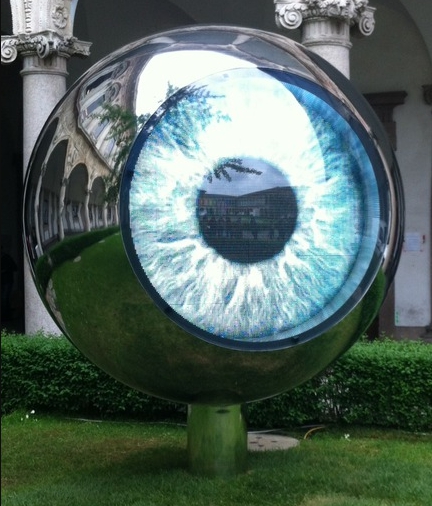Architect’s eye sculpture