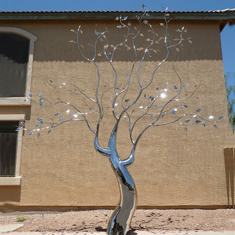 Attractive Indoor Decor Metal Stainless Steel Tree Sculpture