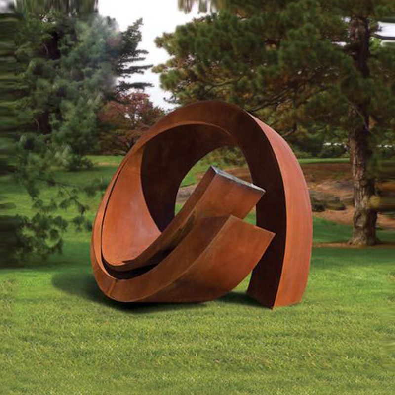 Contemporary Emerging Voices Corten Steel Metal Rustic Aesthetic Sculpture