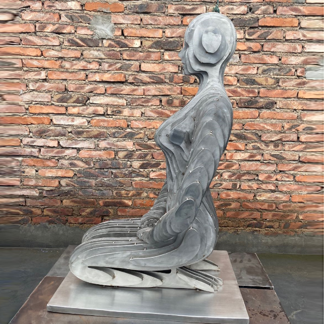 Decoration Stainless Steel Figure Sculpture, Woman Sculpture