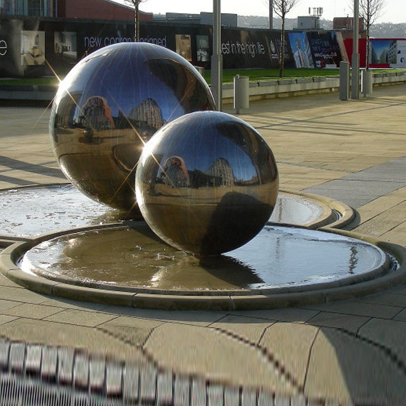 Garden Design Stainless Steel Ball Water Fountains Outdoor Sculpture