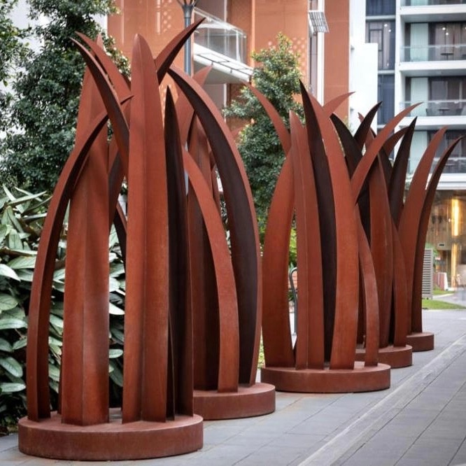 Garden Metal Decoration Corten Steel Tree Sculpture 