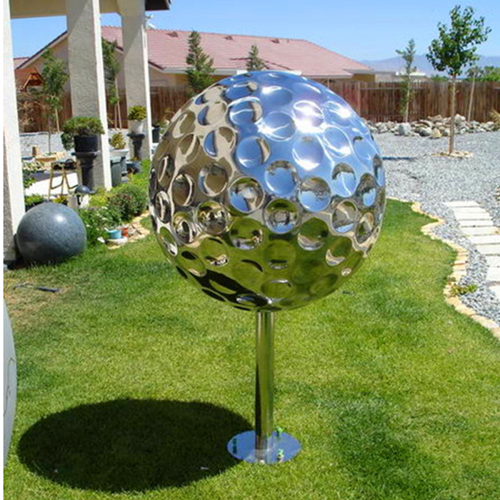 Garden Mirror Polished Stainless Steel Golf Statues