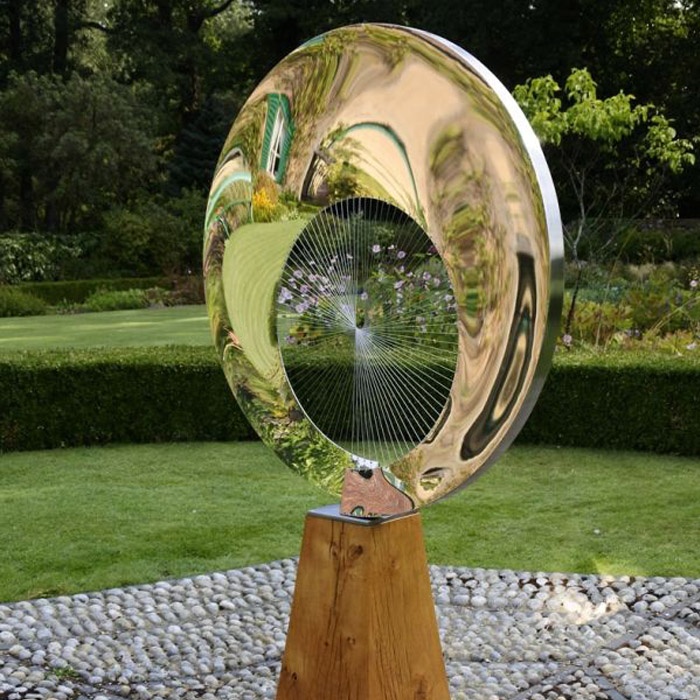 High Mirror Polished Stainless Steel Metal Garden Outdoor Sculpture Modern