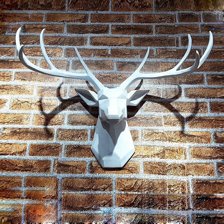 Home Decoration Metal Car Painted Deer Stainless Steel Deer Wall Art Sculpture