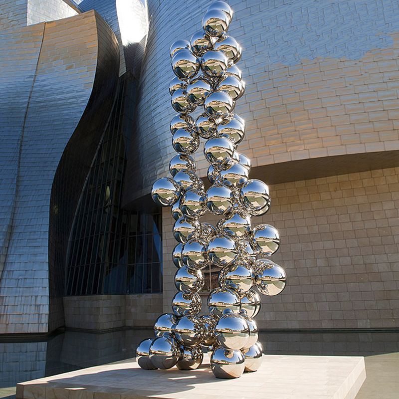 Large Modern Urban Stainless Steel Outdoor Sculpture 
