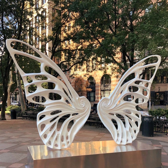 Large Public Art Metal Butterfly Sculpture for urban landscape
