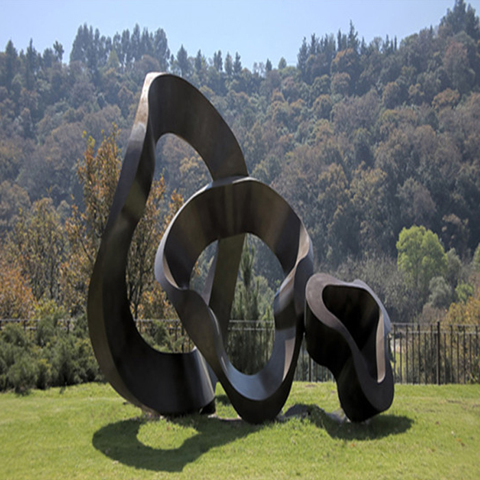 Large modern abstract rustic art sculpture 