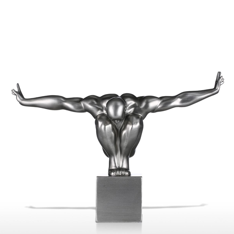 Metal Sport Stainless Steel Decorative Sculpture 
