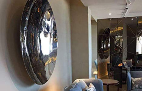 Metal Wall Art Decorative Stainless Steel Mirror Sculpture