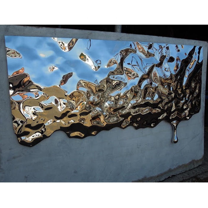 Mirror Polished Stainless Steel Metal Wall Art Sculpture