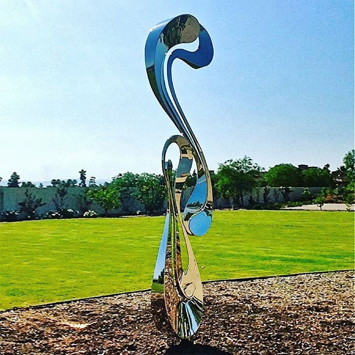 Mirror Polished Stainless Steel Sculpture Large Metal Garden Sculpture