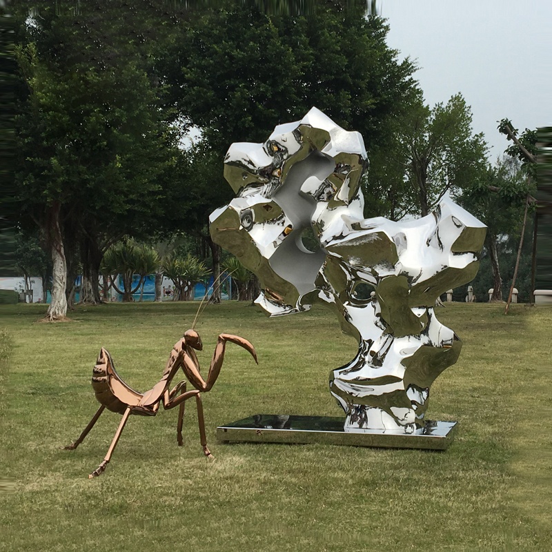 Modern Decoration Outdoor Sculpture Stainless Steel 