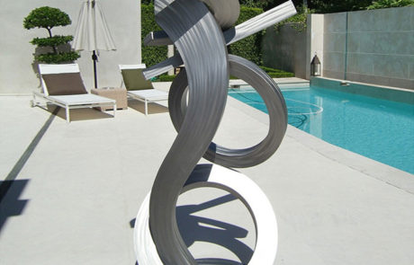 Modern Pool Sculpture Art