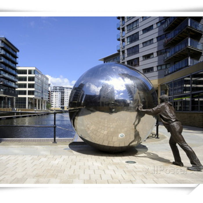 Outdoor Decoration Metal Stainless Steel Large Sphere Sculpture 