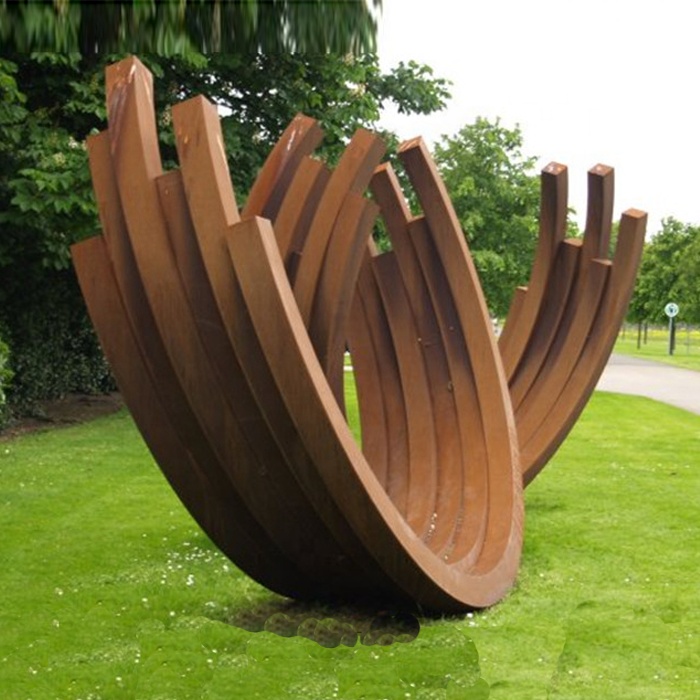 Outdoor Large Garden Decorative Corten Steel Sculpture
