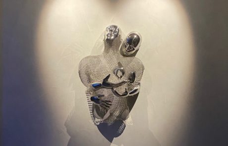 Polished Abstract Love Body Stainless Steel Metal Wall Sculpture