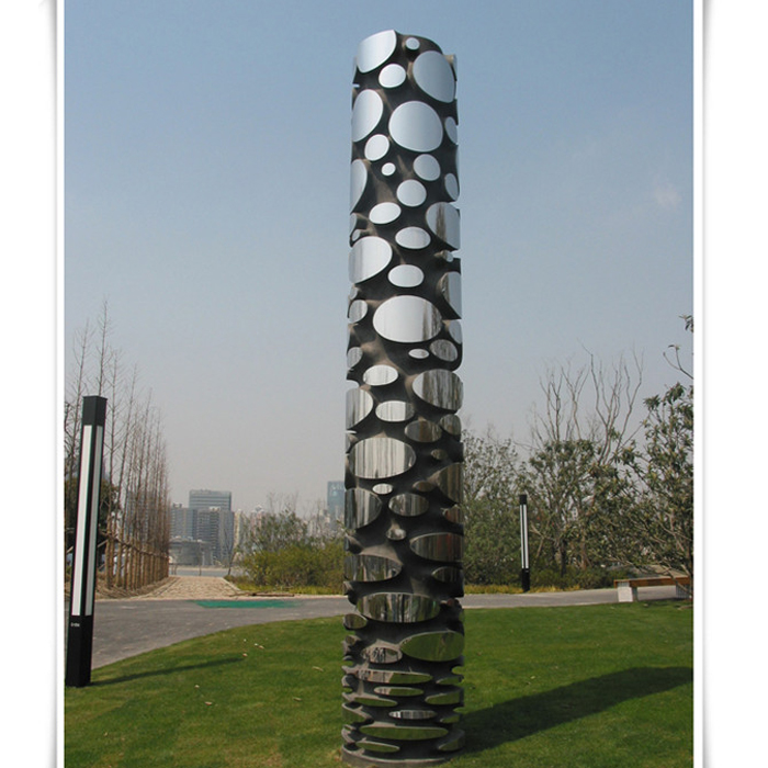 Popular modern fabulous Tree Trunk Stainless Steel Metal Sculpture 