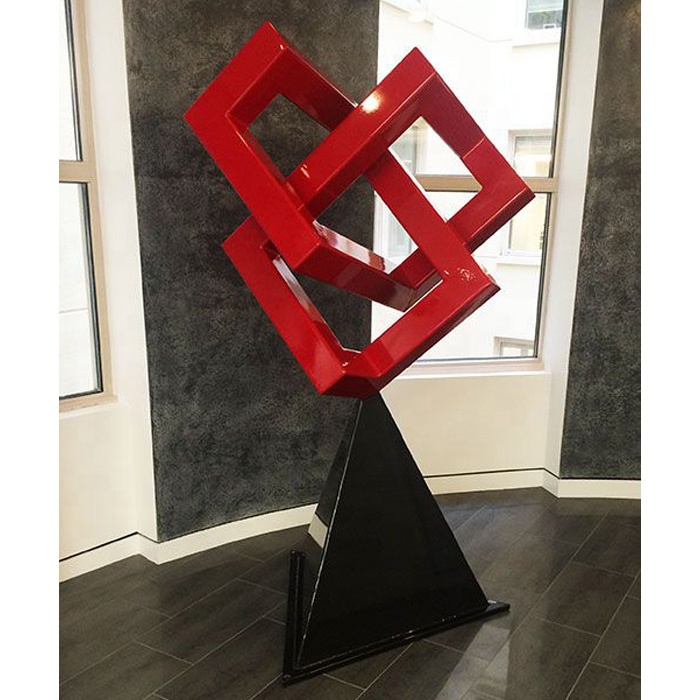Stainless Steel Modern Metal Art Geometric Sculpture 