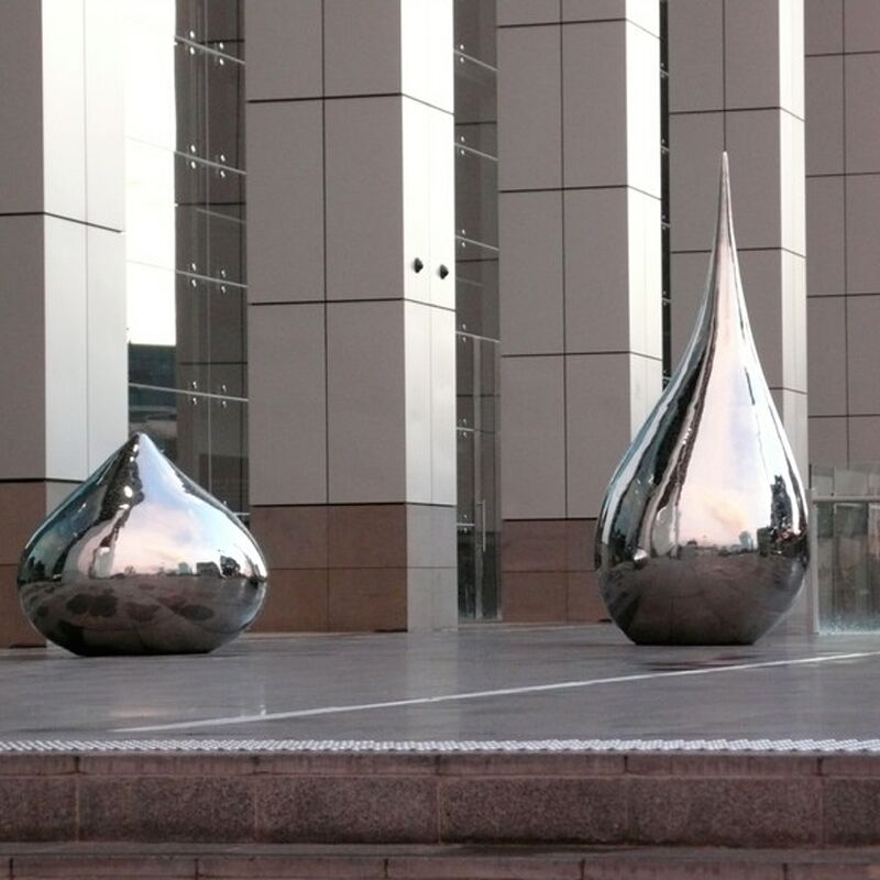 Water Stainless Steel Abstract Decorative Metal Sculpture