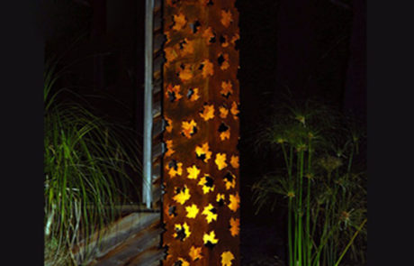Wholesale Modern Decoration Solar Light Corten Steel Lantern