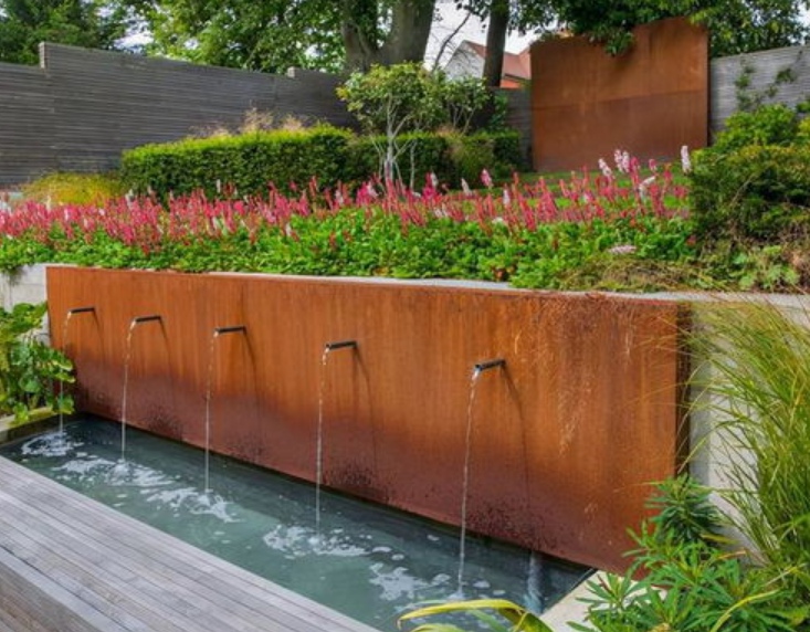 garden water feature wall