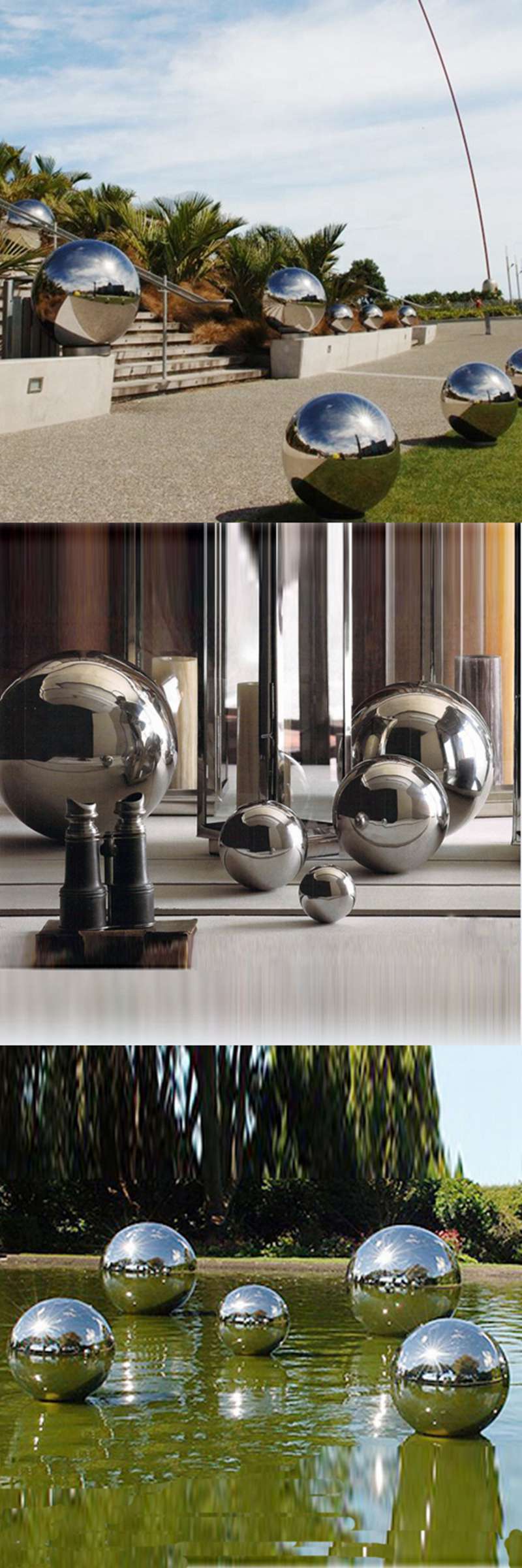 metal decorative sphere sculpture