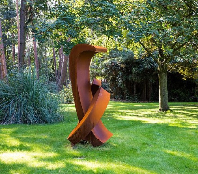 corten garden sculpture (2)