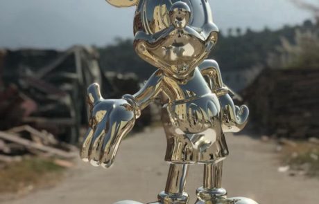 metal Mickey Mouse sculptures for sale