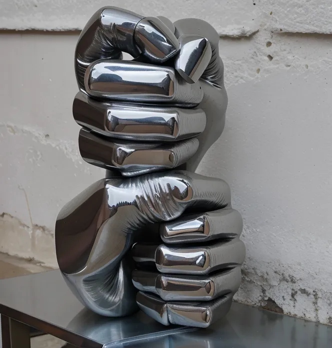 stainless steel balloon dist sculpture