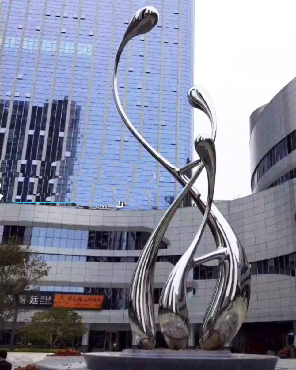 stainless steel garden sculptures