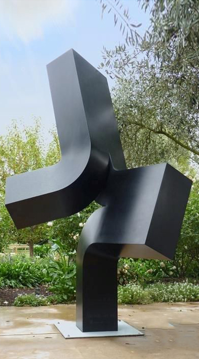 stainless steel outdoor abstract decor