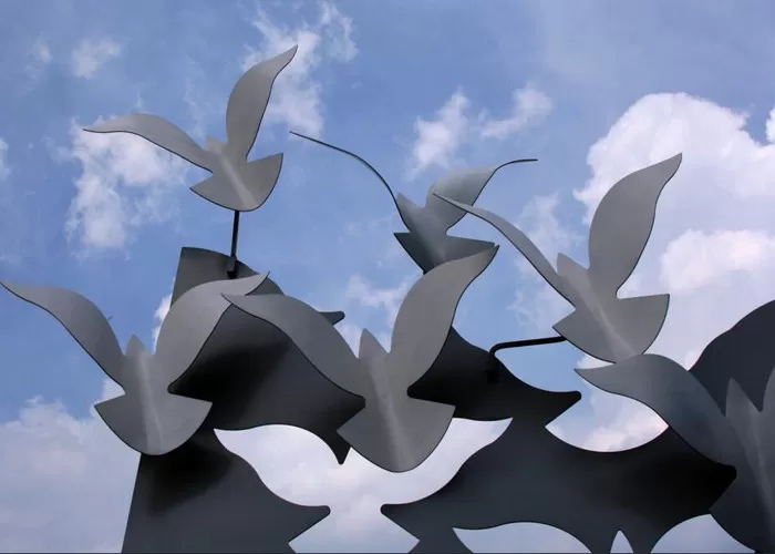 metal bird sculptures for the garden (2)