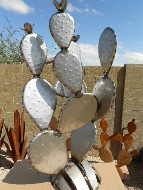 metal cactus yard art near me(4)
