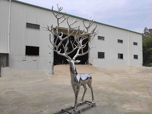 metal deer yard art