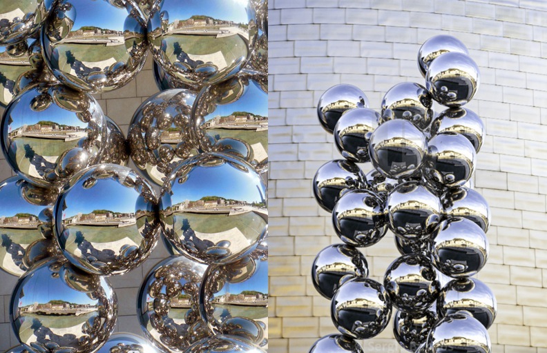 mirror balloon sculptures detail