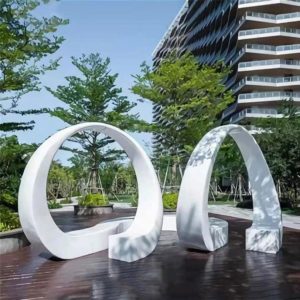 modern art sculpture stainless