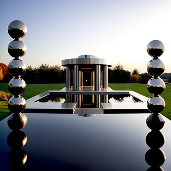 classic mirror balls sculpture