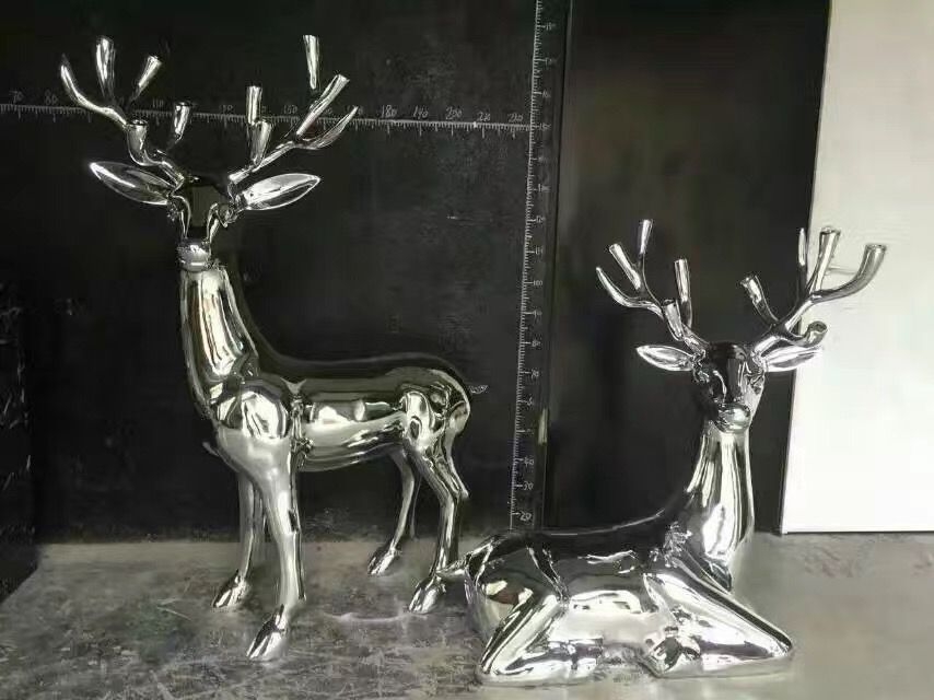 metal deer statue 