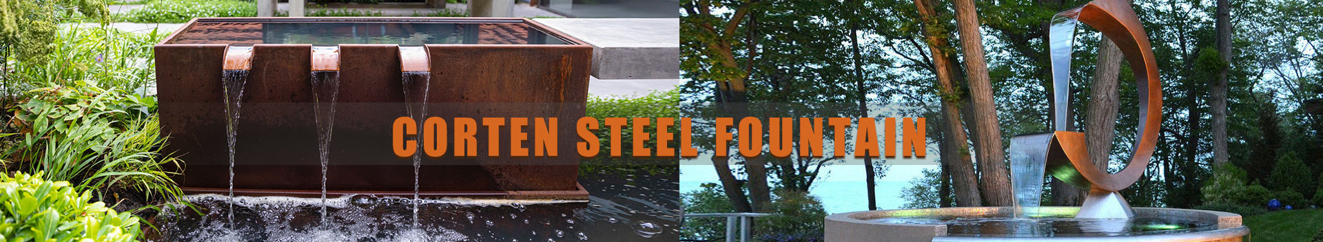 corten Steel Fountain